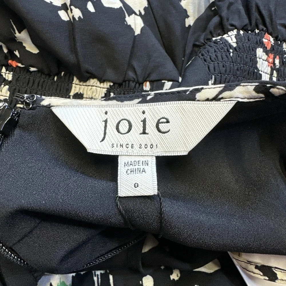 New Joie Floral Jumpsuit size 0 Boho‎ Resort Wide Leg Sleeveless Vacation Flowy